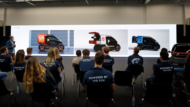 Das Stella Vita: ein mit Photovoltaik-Paneelen bestücktes vollelektrisches Experimentalfahrzeug.  (Renault)