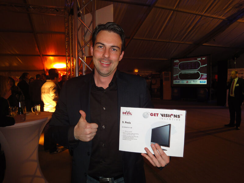 Michael Kiebel gewann einen LG-Monitor. (Archiv: Vogel Business Media)