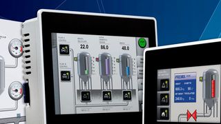 Moderne Displays wie die HM500-Serie von Panasonic ermöglichen eine intuitive und sichere Maschinenbedienung. (Panasonic)