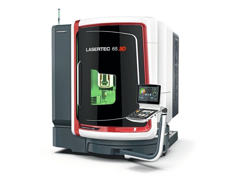 Im Gegensatz zur Hybridmaschine benötigt die Lasertec 65 3D weniger Platz und ist um einiges günstiger in der Anschaffung als ihre große Schwester. (DMG Mori)