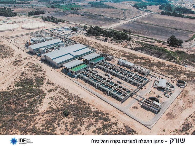The seawater desalination plant in Sorek, south of Tel Aviv, is the biggest of its kind in the world. (Rockwell Automation/IDE)