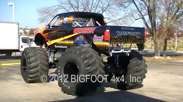 Der Bigfoot 20: der weltweit erste Monstertruck mit Elektroantrieb macht mit über 260 kW und 1100 Nm Autos umweltschonend platt (Bild: Bigfoot 4x4 Inc.)