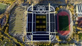 Die offiziell als weltweit größte Solaranlage auf einem Stadiondach anerkannte Installation im Signal Iduna Park zählt zu den sichtbarsten Symbolen für erneuerbare Energien im internationalen Sport (Bild: JA)