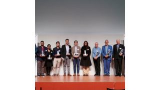 Die Gewinner des Clariant Cleantech Awards der Plätze eins bis vier, des Clariant Chemistry Award und des Poster Award. (Clariant)