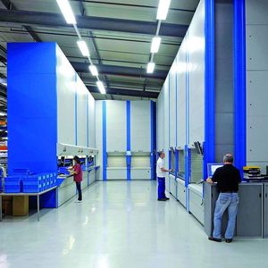 Die Bellheimer Metallwerk GmbH fertigt dynamische Lagersysteme. Mithilfe der Psipenta-Software verringerten sich die Durchlaufzeiten um ein Drittel.Bild: Bellheimer Metallwerk