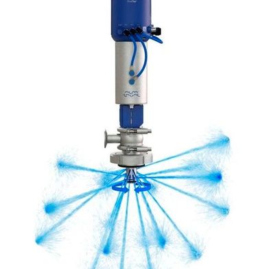 Die gesteuerten rotierenden Retraktoren können den Wasser- und Reinigungsmittelverbrauch um bis zu 55 Prozent im Vergleich zu statischen Sprühkugeln reduzieren.  (Bild: Alfa Laval   )