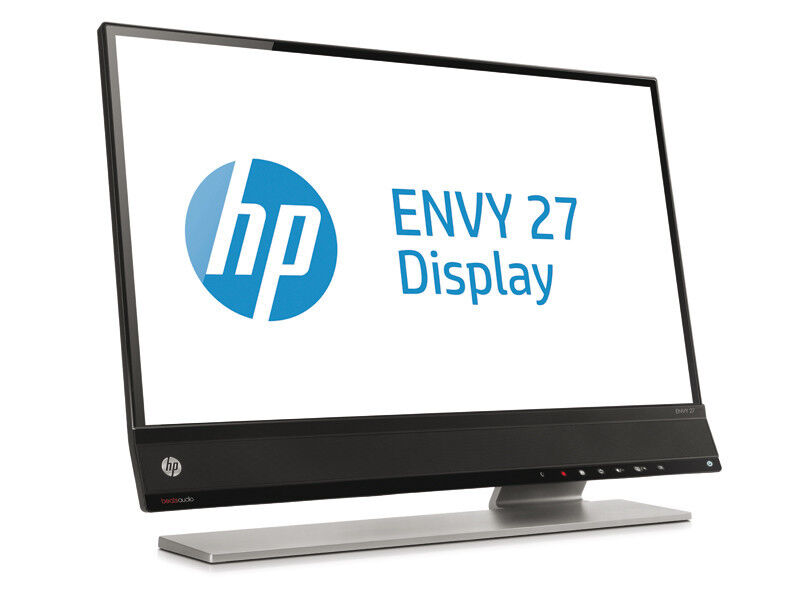 Das herausragende Display unter den Neuvorstellungen ist das Modell Envy 27 Zoll. Es ist laut HP der erste Bildschirm mit integrierter Beats-Audio-Technologie. (Bild: HP)
