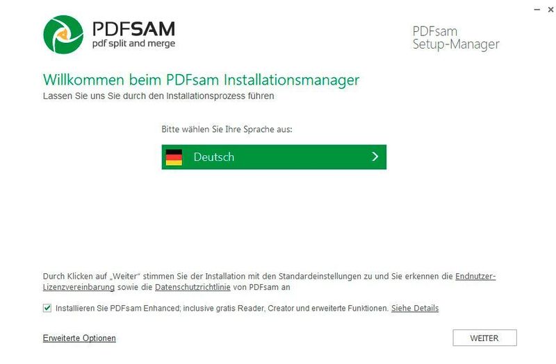 Installieren von PDFsam. (Joos/PDFsam (Screenshot))