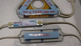 Strukturmessung mit optischen DMS. (Bild: HBM)