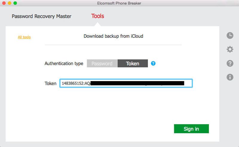 Programme wie das iCloud Control Center können sich per Token gegenüber der iCloud authentifizieren, doch dieser lässt sich auslesen. Token-Zugriff bietet Ermittlern den Vorteil, dass er selbst bei aktivierter Zwei-Faktor-Authentifizierung still erfolgt ohne den Nutzer zu informieren. (Bild: Archiv)