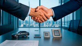 Aufbruchstimmung: Samsung hat einen milliardenschweren Deal mit Tesla abgeschlossen. (Bild: Dall-E / KI-generiert)