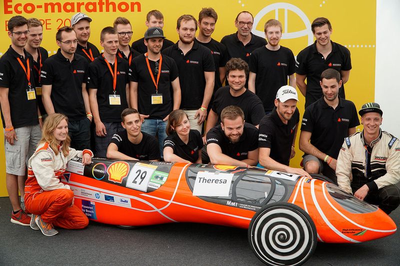 579,2 Kilometer konnte das Team High Efficiency mit einem Liter Treibstoff zurücklegen. (Dominik Störkle)