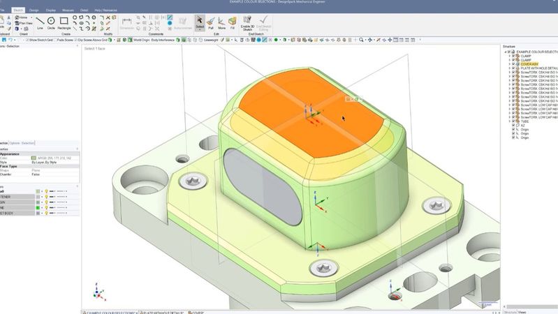 CAD Ansicht eines Bauteils. (Bild:  RS PRO)