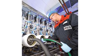 Optimierung der Umkehrosmose: Ein neuer Feedspacer verbessert die Strömung im Feedkanal. (Lanxess)