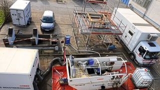 Industrial chemical cleaning runs 24 hours a day. (Lobbe)