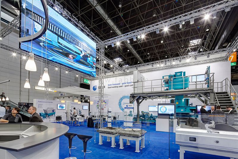 Der Messestand von Eirich bei der GIFA 2023 (Bild: Fotoatelier Bernhard e.K., Hardheim // Gustav Eirich GmbH & Co. KG)
