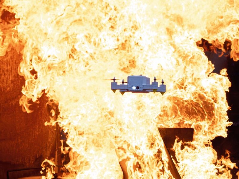 Im Inneren ist die Drone mit Kameras und Sensoren sowie einer Kühlung ausgestattet. (Bild: Empa)