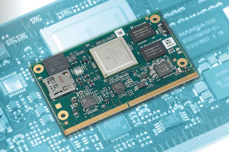 Bild 1: Das SMARC 2.0-Modul MSC SM2S-IMX6 von MSC Technologies basiert auf dem System-on-Chip i.MX6 von NXP (Bild: MSC Technologies)