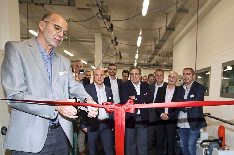 Le coupé de ruban a été effectué par Didier Juillerat, directeur du CIP. (Source : High-News Sàrl / info@top-news.ch)