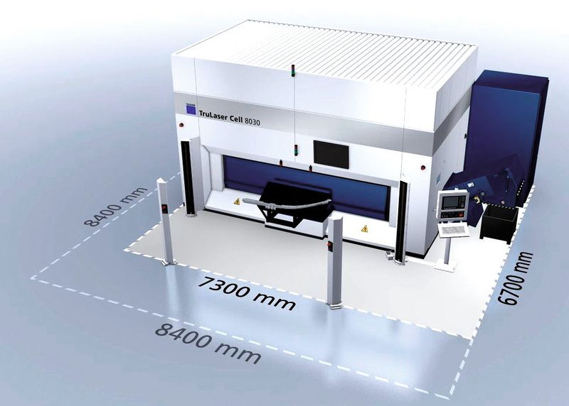 Bild 5: ... und einer Trulaser-Cell 8030. (Bild: Trumpf)