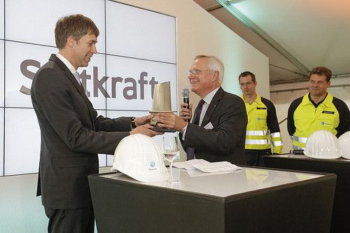 Bilder der Einweihungsfeiher des neuen GuD-Kraftwerks in Hürth-Knapsack. (Bild: Statkraft)