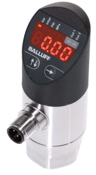 Drucksensoren mit IO-Link können auch an schwer zugänglichen Stellen einer Anlage verbaut werden, denn sie lassen sich einfach von zentraler Stelle aus über die Schnittstelle parametrieren. (Balluff)