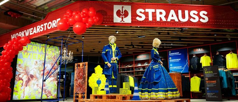 Strauss eröffnet in Wien seinen ersten Workwearstore im Ausland.(Bild:  Strauss)