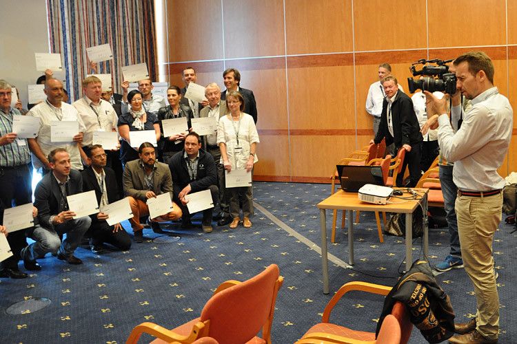 Für ein Gruppenbild war auch noch Zeit. (Foto: Wehner)