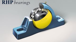 Die optionalen Stahlendkappen der Self-Lube-Lagereinheiten schützen das Personal vor rotierenden Bauteilen und zugleich das Lager vor dem Eindringen von Verschmutzungen. (Bild: NSK)