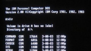 Noch sehr überschaubar: Die Systemdateien der Version 2.0 von MS-DOS. (Bild: Computer History Museum)