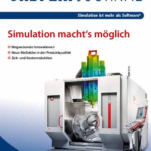 In der aktuellen Ausgabe des Cadfem Journals sind jeweils mehrseitige Artikel über die Anwendungen bei Hansgrohe, Hermle, Komatsu Hanomag und KSPG.