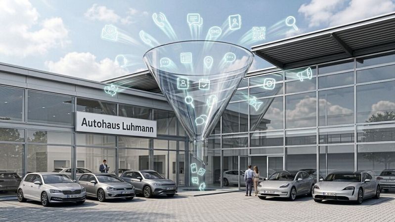 Die großen Online-Fahrzeugbörsen schenken dem Leadmanagement der Händler und der Leadqualität jetzt verstärkt Aufmerksamkeit – und bringen dafür Tools an den Start.(Bild:  Gemini / Flash Image / KI-generiert)