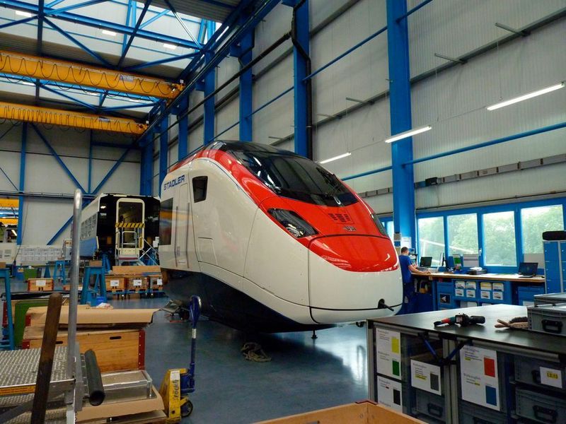 The new high-speed¬train Giruno will from 2019 connect Germany and Italy through the new Gotthard railway tunnel with a max. speed of 250 km/h (Sergio Caré)