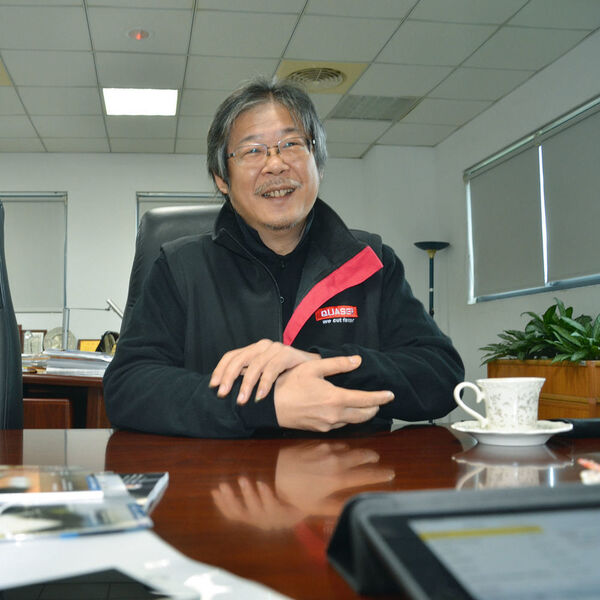 Rock Liao, boss of the mid-sized Quaser Machine Tools in the Youshih industrial park in Taichung, utilises the broad network of suppliers for production of Quaser- and OEM-machines.. (Jablonski)