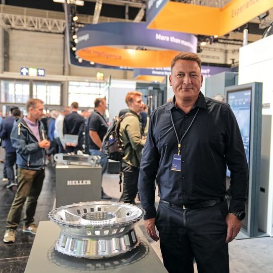 Dr. Thorsten Schmidt, CEO der Heller-Gruppe: «Mit ‹Experience sparks Intelligence› zeigen wir, dass Heller weit mehr ist als ein WZM-Bauer.»(Bild:  Nastassja Neumaier)
