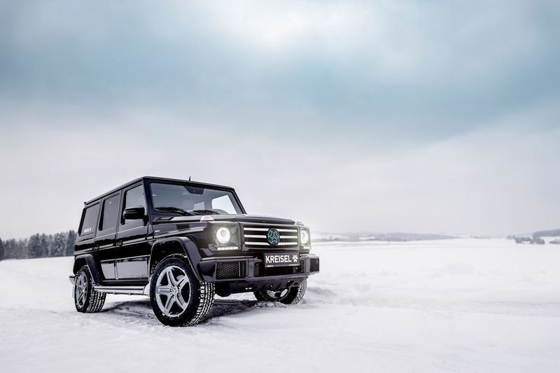 Was aussieht wie eine normale Mercedes G-Klasse, ist in Wirklichkeit ein Elektroauto von Kreisel Electric. (Kreisel Electric GmbH / www.martinproell.com)