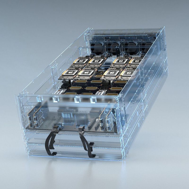 Unter Dach und Fach: NVIDIAS Akquisition der britischen Chip-Denkfabrik ARM Holdings bringt unter anderem marktführende RISC-CPUs, marktführende GPUs und FPGA-Expertise unter einen Hut. In der Abbildung: Die ARM Server Reference Design Platform von Nvidia.