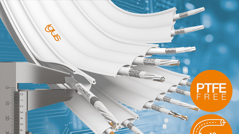 Auf der SPS stellt Igus unter anderem seine neue reinraumtaugliche CFCLEAN.EVO Leitungsserie vor. (Bild:  Igus)