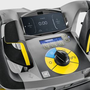 Das Smartphone als Cockpit: Hier kann man unter anderem den aktuellen Batteriezustand im Blick behalten.(Bild:  Kärcher)