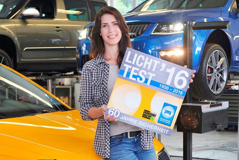 Jasmin Koch war das Gesicht des Licht-Tests 2016. (Pro Motor)