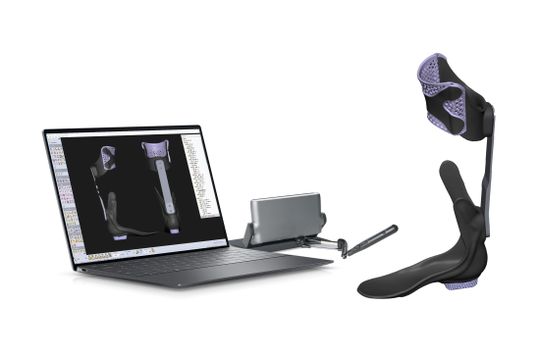 Dank der neuen Funktionen bei Geomagic Freeform lassen sich beispielsweise personalisierte Fußorthesen deutlich schneller entwickeln. (Bild:  Hexagon)