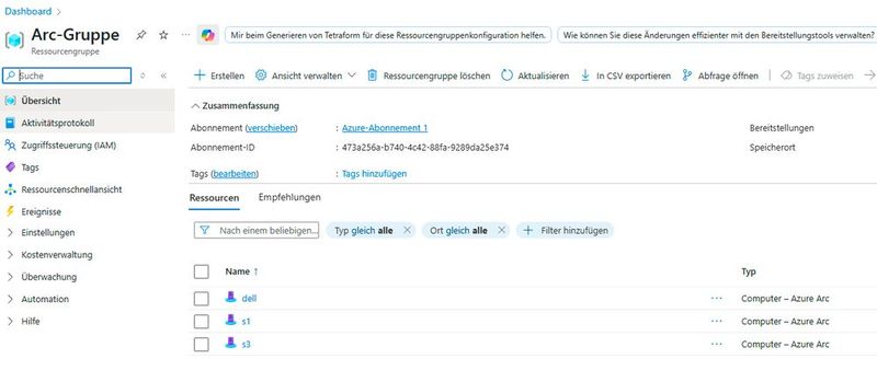 Das Windows Admin Center lässt sich auch über das Azure-Portal nutzen, wenn ein Server per Azure Arc an Azure angebunden ist. (Bild: Joos)
