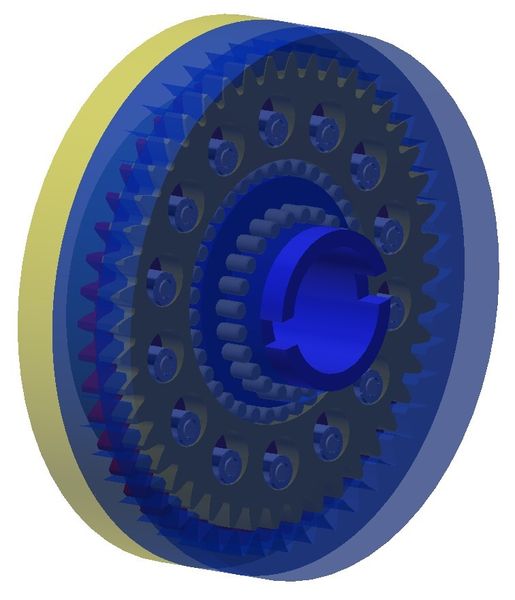 Bild 4: Das Exzentergetriebe mit Parallelkurbeln als Abtrieb. (Bild: Maul Konstruktionen)