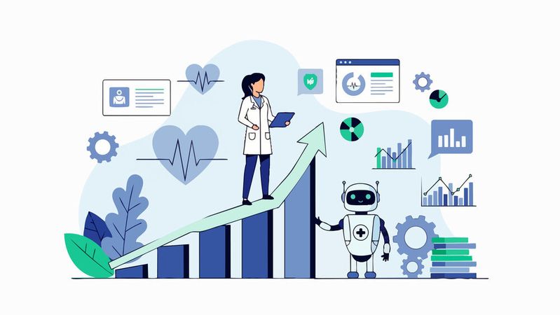 KI-Projekte in Kliniken sollten in eine übergreifende Strategie eingebettet und auf Mehrwerte ausgerichtet sein.(Bild: ©  Maya - stock.adobe.com / KI-generiert)