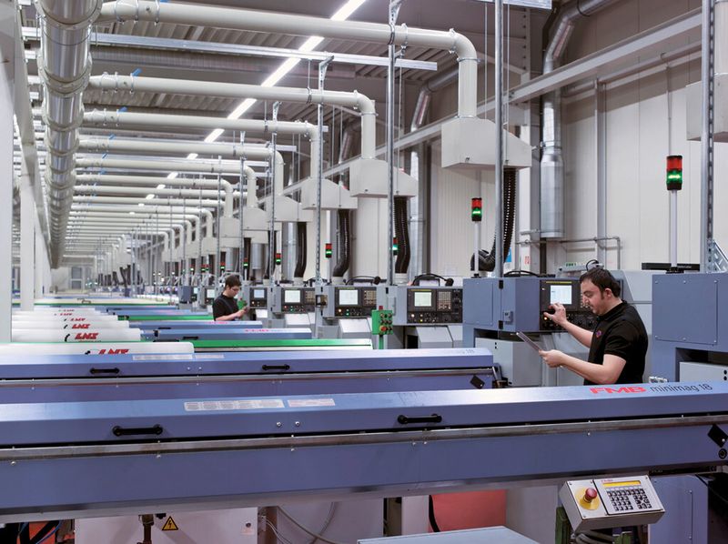 Bild 2: Der Maschinenpark ermöglicht die wirtschaftliche Produktion von Präzisionsteilen. (Bild: Fanuc)