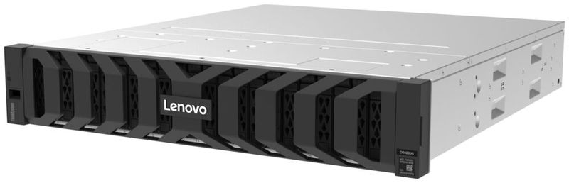 Das ThinkSystem DS5200C ist eine High-Capacity-Variante des DS5200 mit bis zu 30,72 TB großen QLC-SSDs. (Bild: Lenovo)