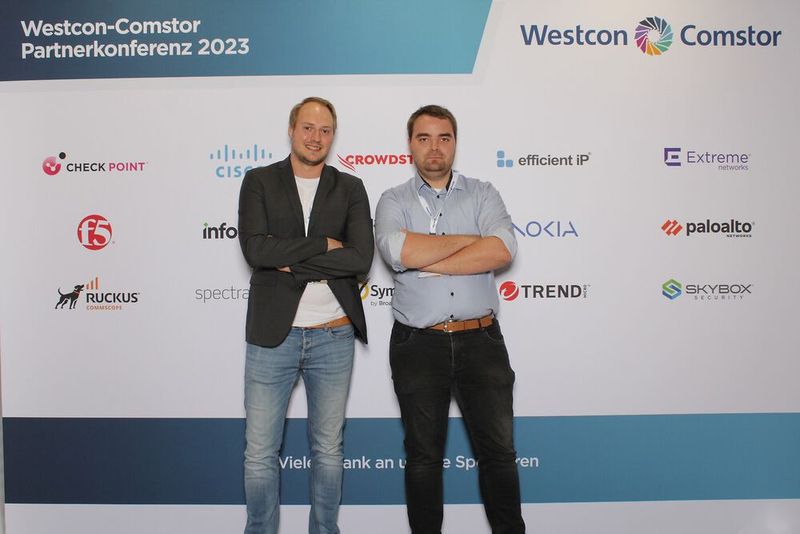 Marcel Sievers (li.) und Jonas Mertens ( beide pco GmbH & Co. KG ).  (Bild: Westcon-Comstor)