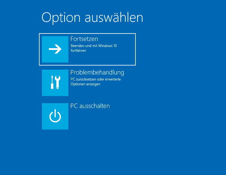 Bricht der Windows 10-Start dreimal ab, startet das Betriebssystem automatisch die Reparatur. Nach der Diagnose stehen verschiedene Funktionen zur Verfügung, um Windows 10 zu reparieren. Mit Erweiterte Optionen\Problembehandlung lässt sich Windows 10 oft reparieren. (Th. Joos)