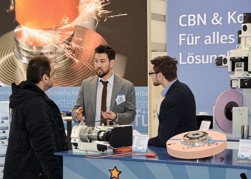 Die Grindtec 2022, führende Fachmesse für Schleiftechnik, setzt auf eine weitere Internationalisierung der Schleiftechnik-Fachmesse und auf eine Kooperation mit der Deburring-Expo.  (Afag)