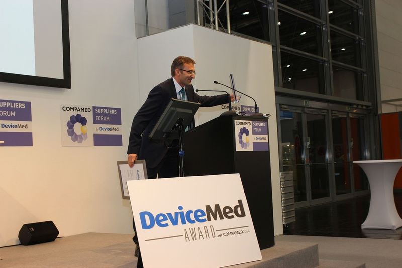 Dr. Thomas Jakob, Director Business Unit Moulding und Pharma Solution bei Raumedic, bedankt sich noch einmal ausdrücklich bei allen, die an der Realisierung von Rau-Safe mitgewirkt haben. (Bild: Finus)